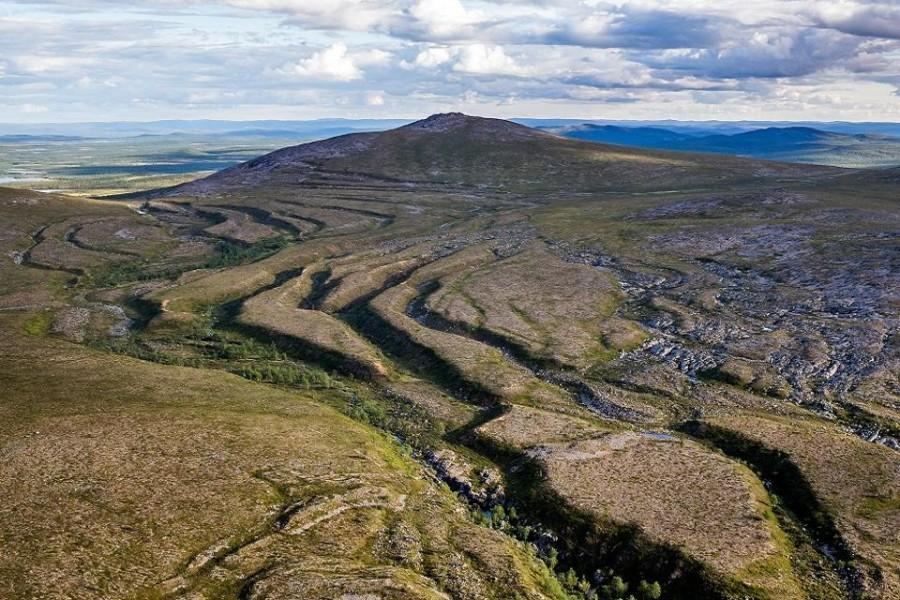 Koarvikodds fell in Muotkatunturi wilderness area