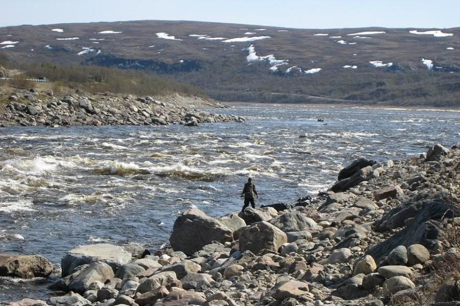 Fishing at River Teno