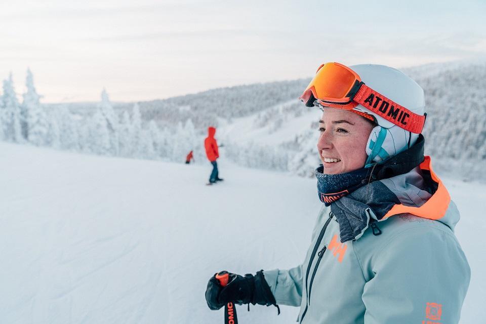 Laskettelua Saariselällä