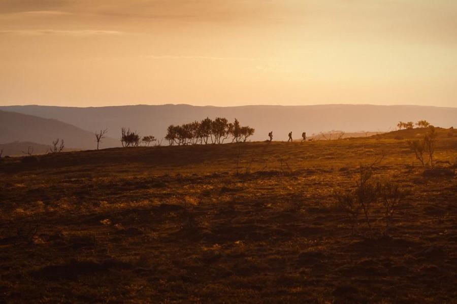 fell area of utsjoki at midnight
