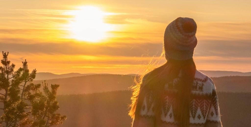 midnight sun in Saariselkä