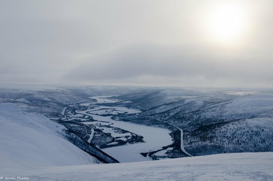 Teno river valley, from fell Nuvvus-Áilegas